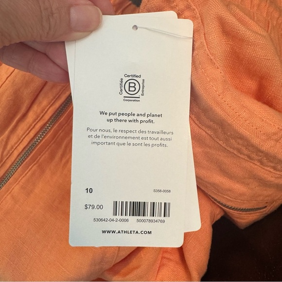 Athleta Cabo linen joggers NWT - Picture 6 of 9